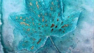 Mixed media nature painting