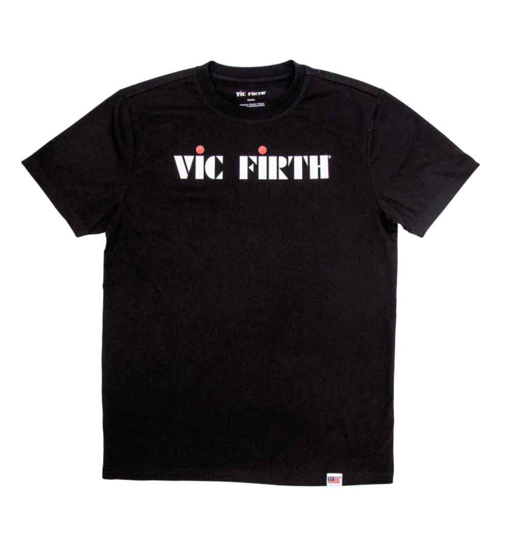 Vic Firth Black Logo Tee