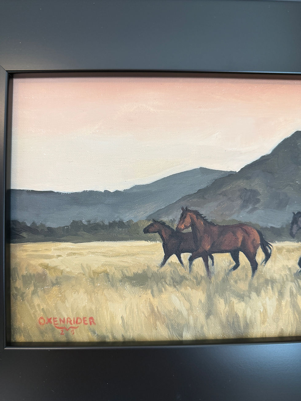 Thumbnail: Running Horses paint study
