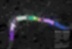 A map showing visibility analysis of various London bridges