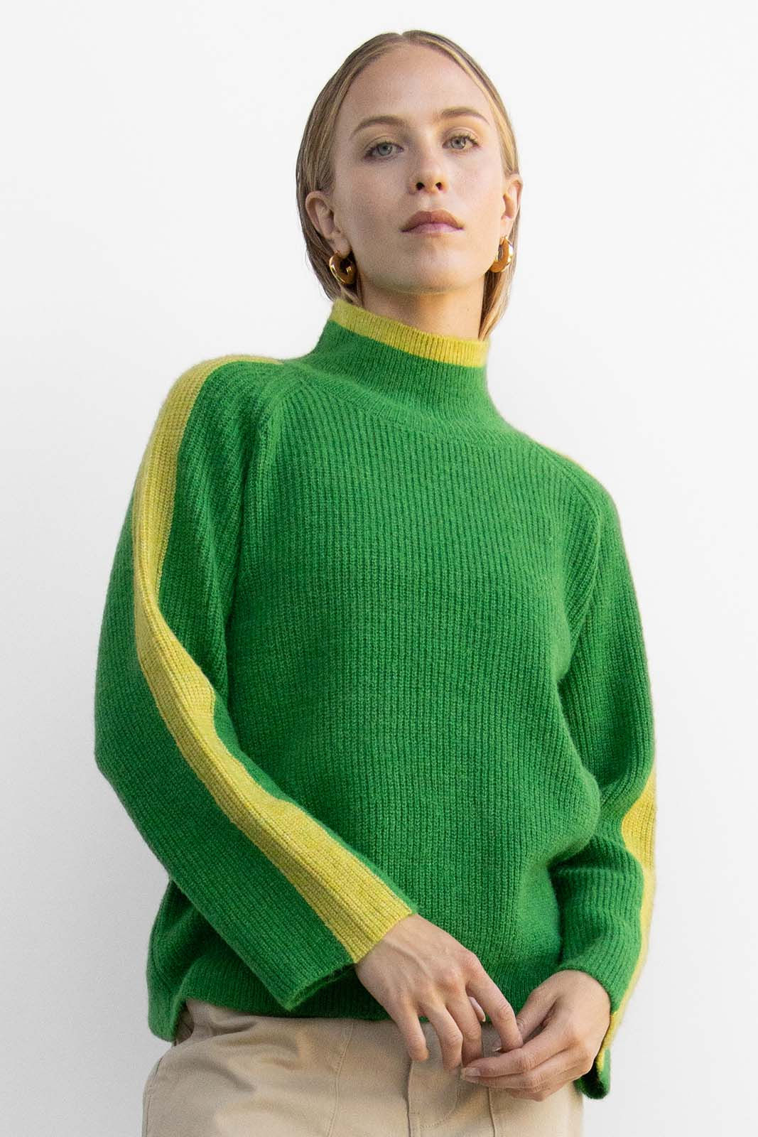 WithBlack Cassie High Neck Pullover