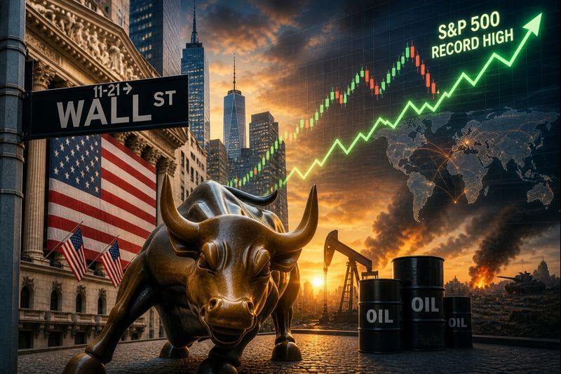 US indices test record highs as earnings strength offsets geopolitical and energy risks
