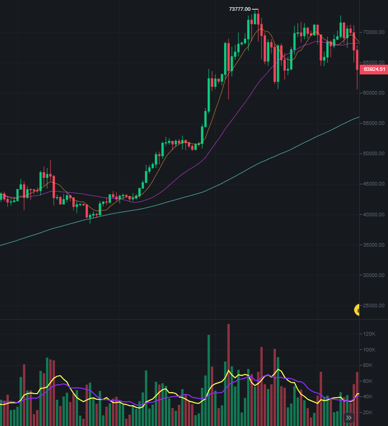 BTC Price Drop Following Iranian Attack On Israel
