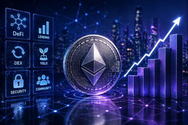 Ethereum network activity rises as decentralized finance applications regain momentum