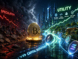 Crypto Market Shows Divergence as Capital Rotates Toward Utility Driven Assets Over Speculation