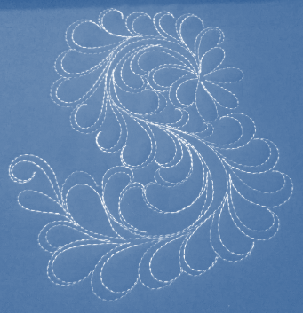 hooked on feathers free motion feather machine quilting book feather patterns