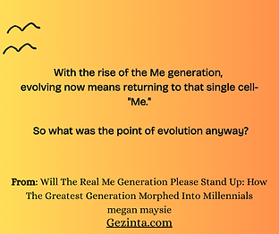 Me generation, generation differences, boomers, genx, geny, millenials