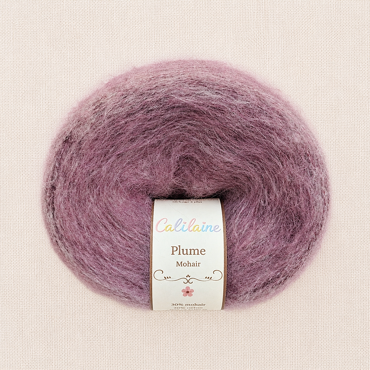 PLUME mohair - Mauve rosé