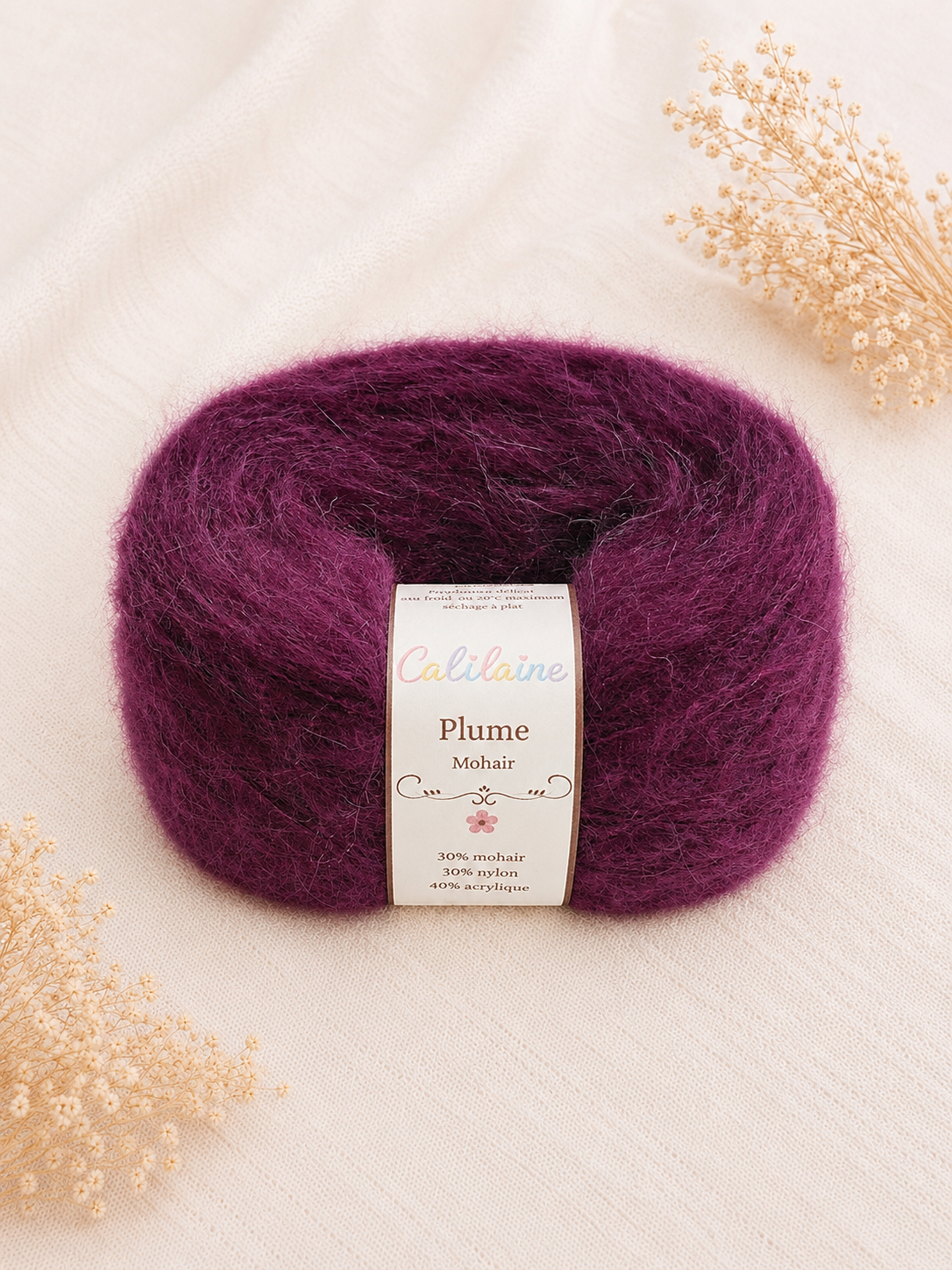 PLUME mohair - Prune