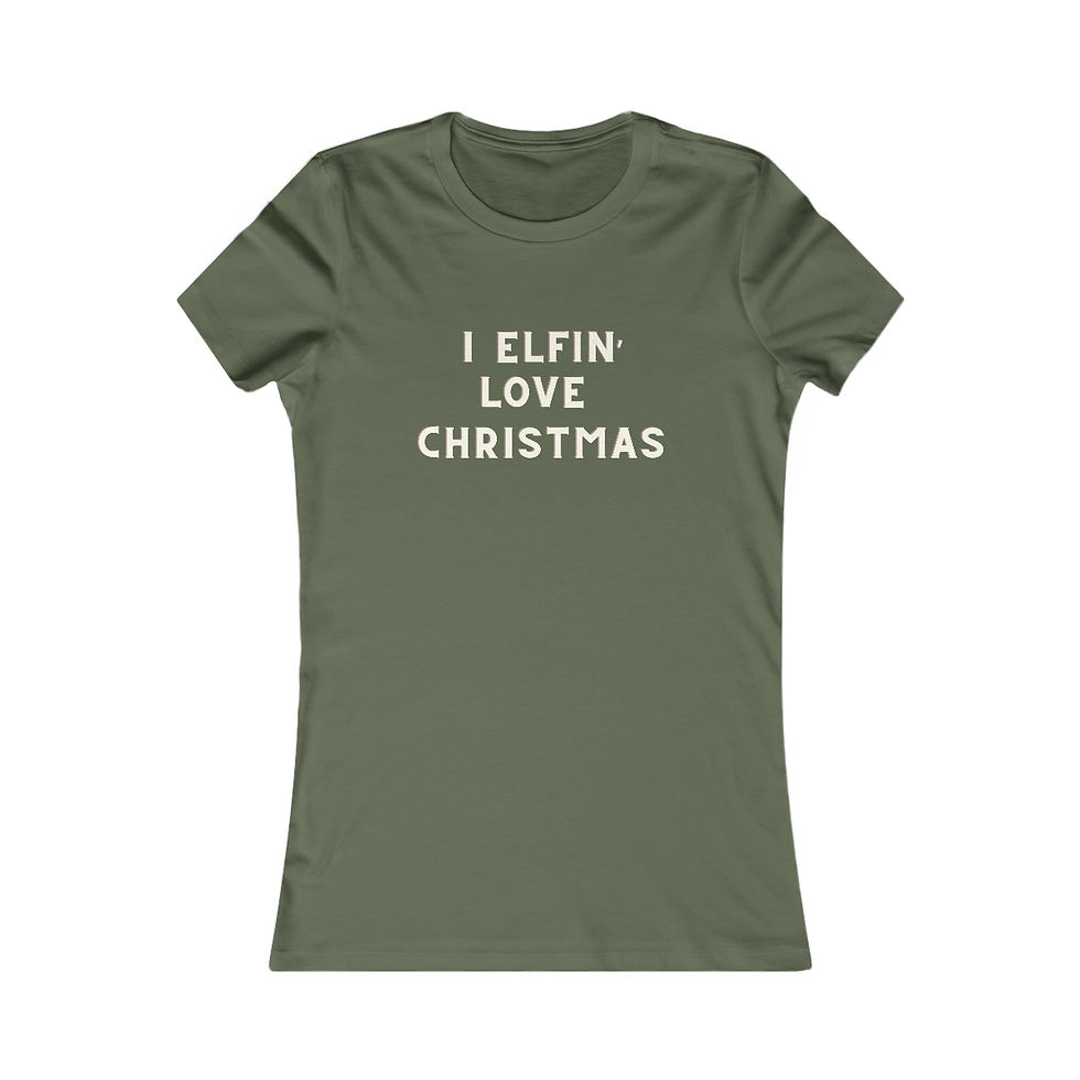 Thumbnail: I Elfin' Love Christmas, Slim-fit Tee