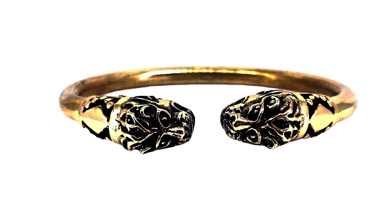 Thumbnail: Panchaloham/Panchadhatu Lion Head Kada/Kappu for Men