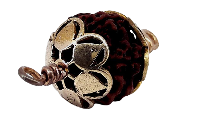 Unisex Panchaloham, Panchadhatu Rudraksha Pendent 5 Face