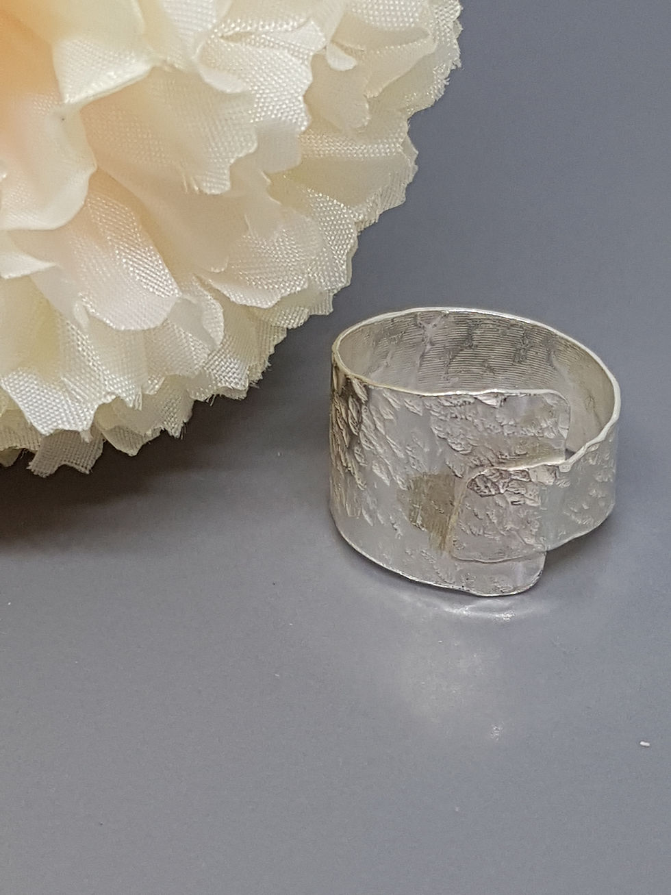 Thumbnail: Asymetrical ring  - UK Size Q