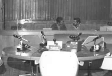 Estudio de Informativos en la SER. Años 70