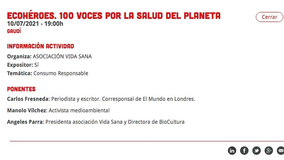 Ecohéroes. 100 Voces por la Salud del Planeta