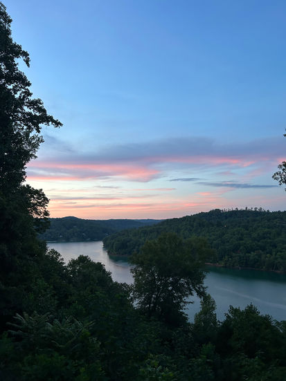 Sunset over Norris Lake in eastern Tennessee. August 2024.