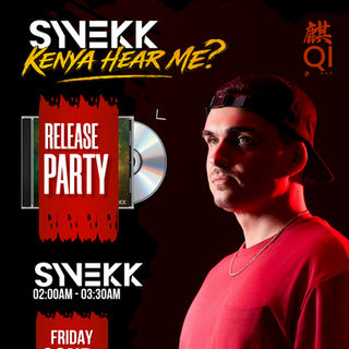 FLYER OF SYNEKK OFFICIAL EP RELEASE PARTY AT QI BAR. WITH JOEY G, ALAM, BAD M.O.B AND BUGZB