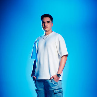 Record Producer & DJ SYNEKK during a photoshoot.