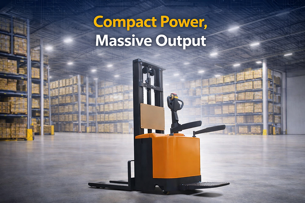 Compact Power, Massive Output - How HUBMAX Electric Stackers Are Redefining Warehouse Efficiency