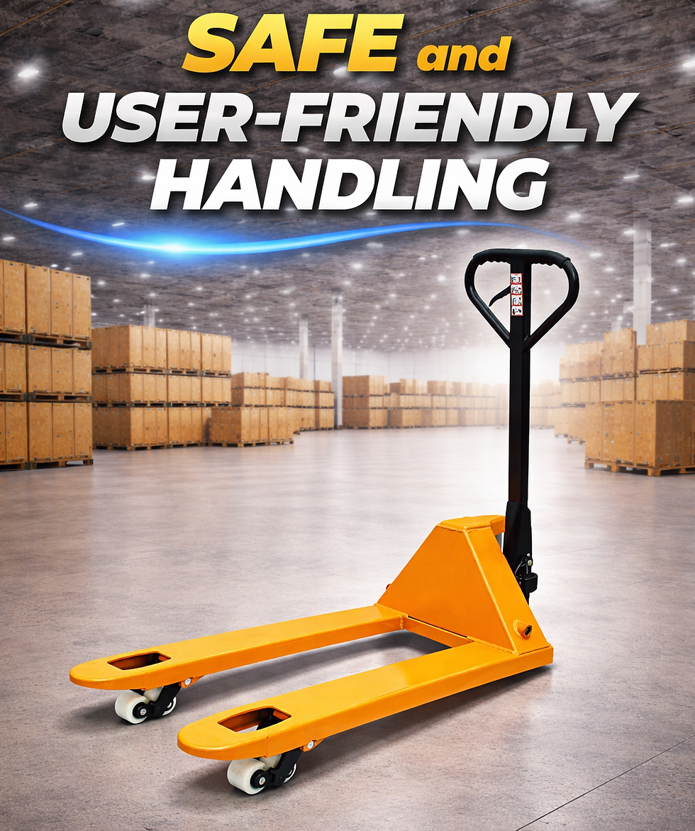 Safe and User-Friendly Handling with HUBMAX Hand Pallet Trucks