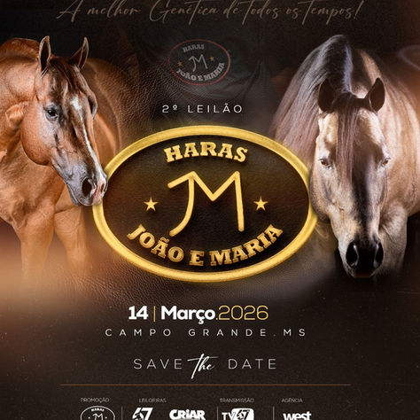 Segunda edição do Leilão Haras João e Maria já tem data marcada