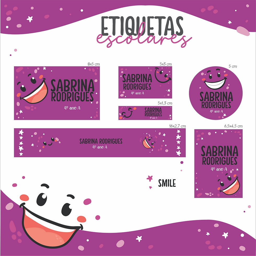 Miniatura: Pack etiquetas escolares