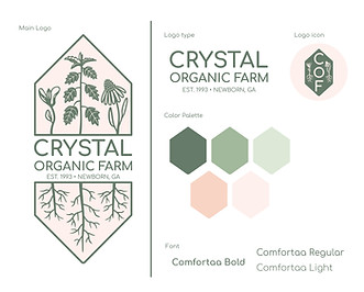 Crystal Organic Farm's Style Guide by Dani Does Design