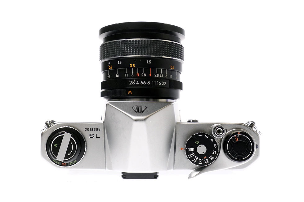 Thumbnail: Pentax SL 35mm SLR Film Camera with Cosinon Auto 28mm F2.8 Lens