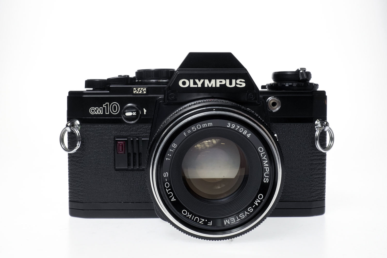 Olympus OM-10 SLR Film Camera Black w/ ZUIKO 50mm f1.8