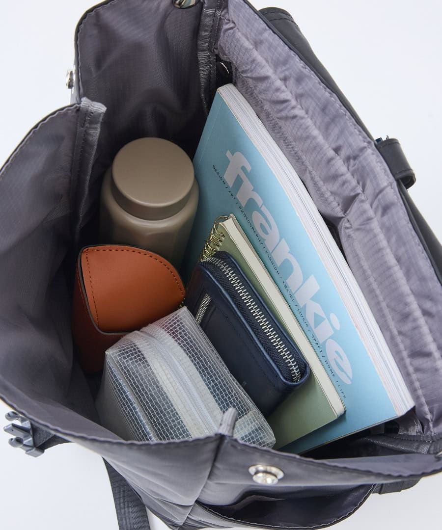 縮圖：anello 【SAI】雙面防潑水面層 翻蓋式A4背包 ATS1297