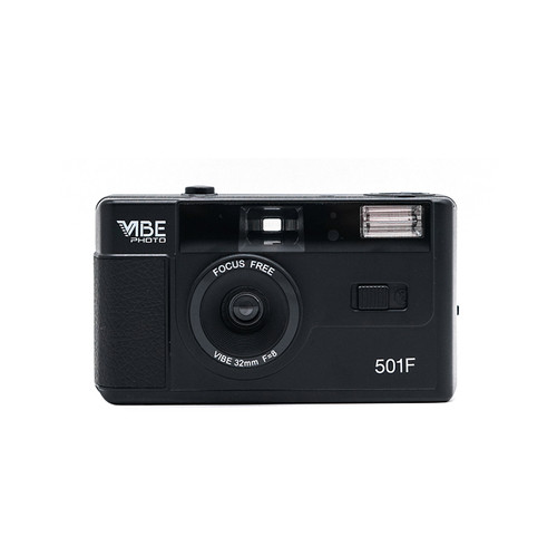 Vibe Photo 501F 35mm Reusable Film Camera Black Panda Camera US Shop