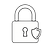 Confidentiel avec un cadenas
