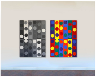 Piet Dieleman | Untitled Dot on holes diptych I | 2026