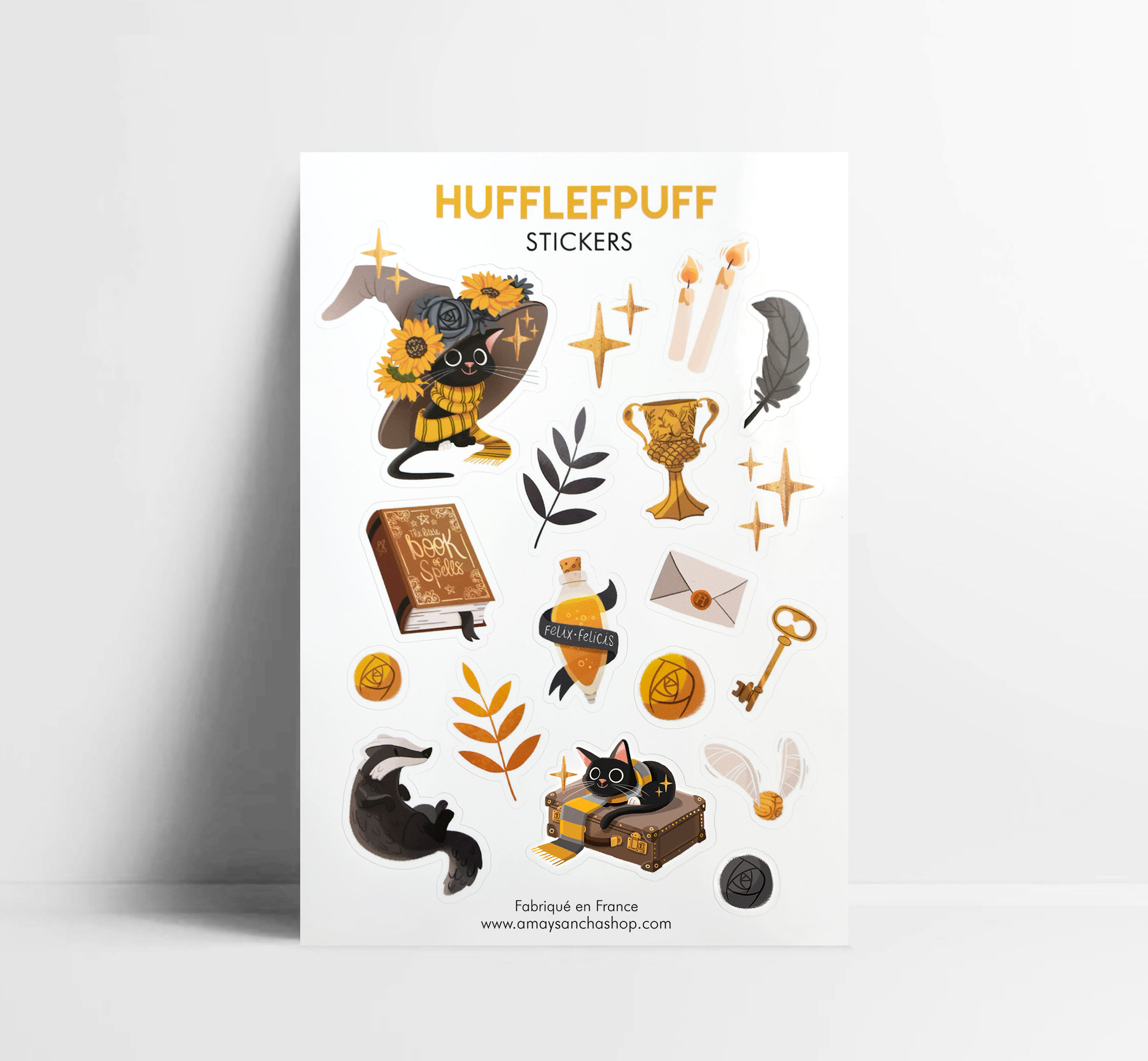 Planche de stickers Poufsouffle