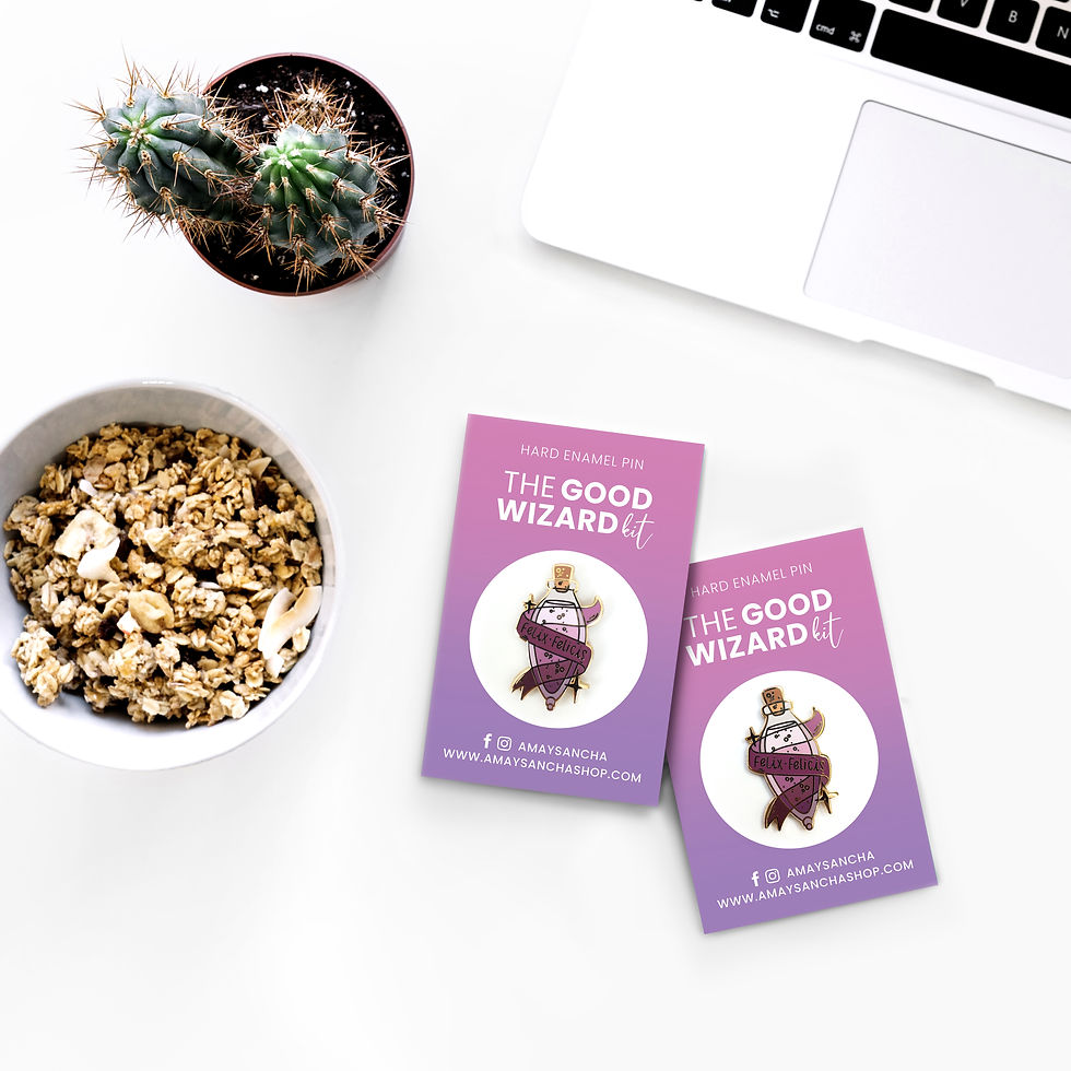 Miniature : Pin's Felix Felicis philtre, potion , chance liquide, inspiré d'Harry Potter, lapel pin designé par Emma Sanchez, Amay Sancha