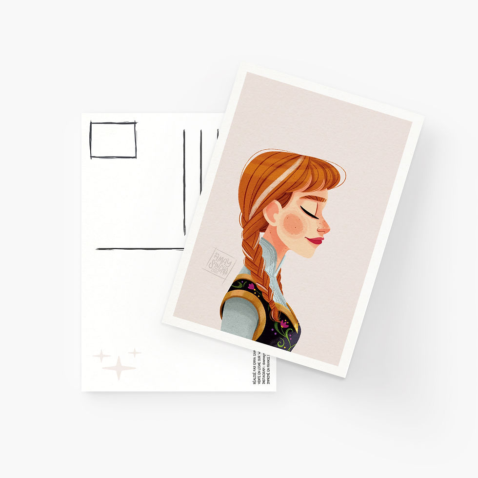 Thumbnail: Lot de 2 Cartes Postales Frozen