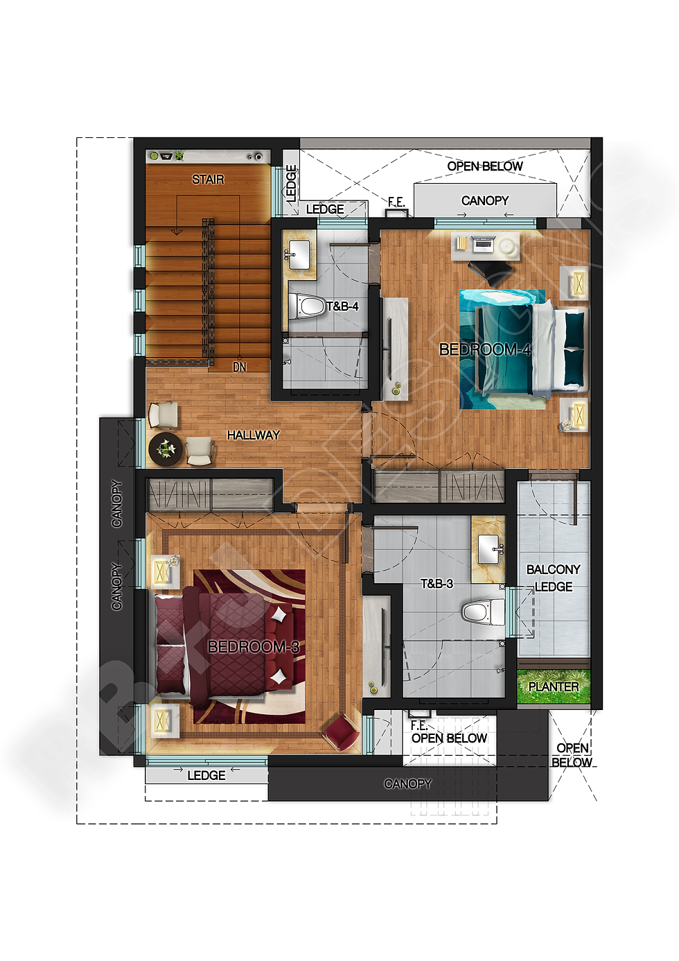 縮圖：GR4302 Brand New 3-4 Car Townhouse  for Sale with Elevator in San Juan