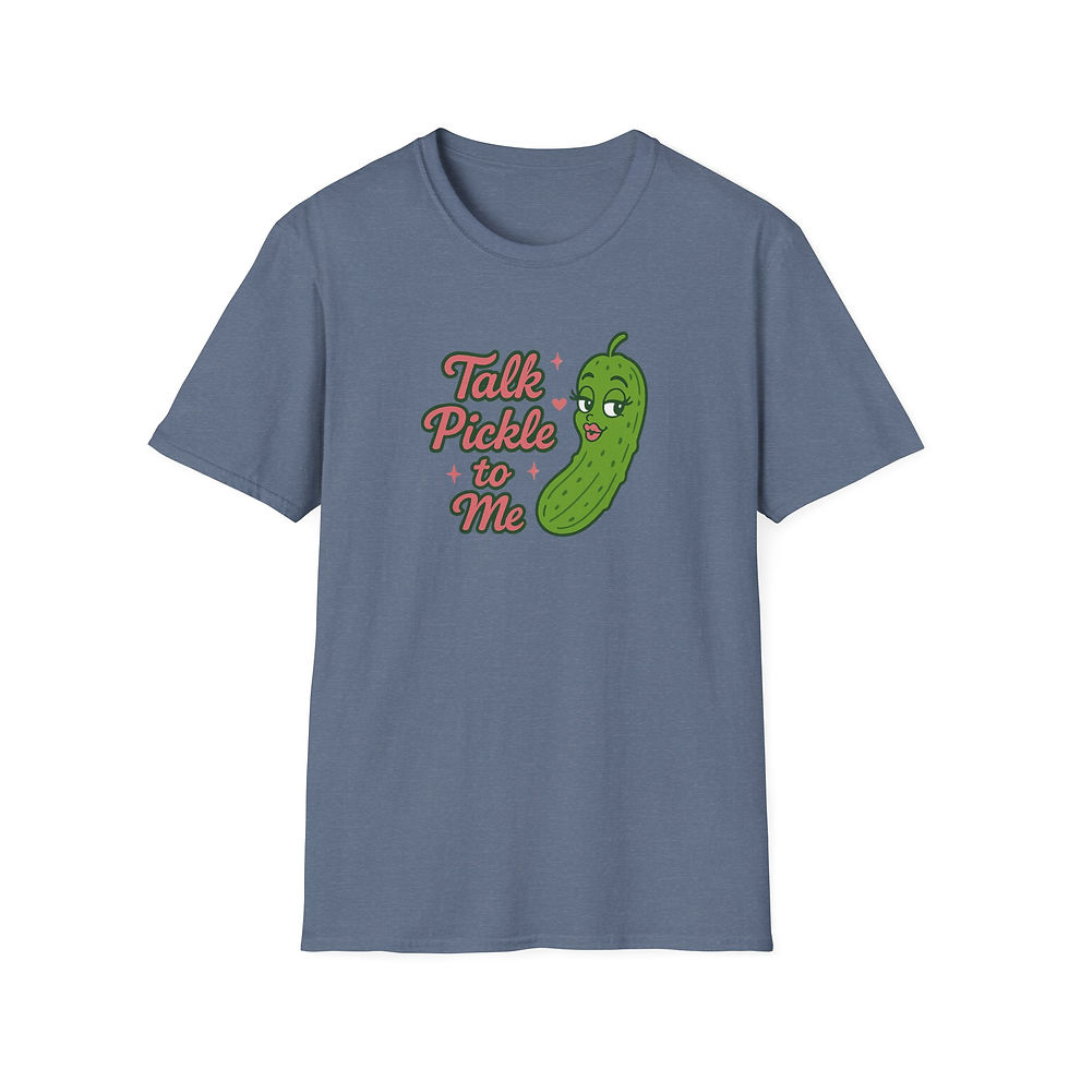 Thumbnail: Funny Pickle Shirt for Women, Talk Pickle to Me Tee, Cute Sassy Pickle T-Shirt