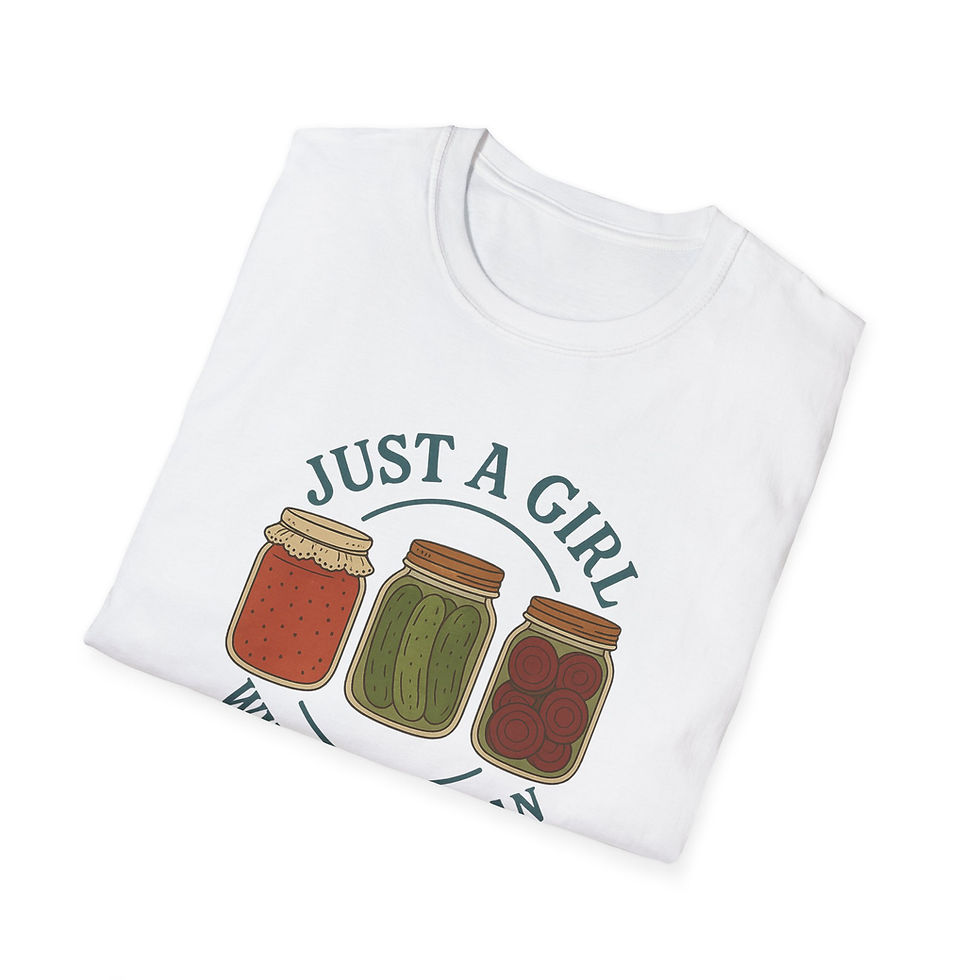 Thumbnail: Just a Girl Who Loves to Can Shirt, Rustic Canning Tee with Mason Jars