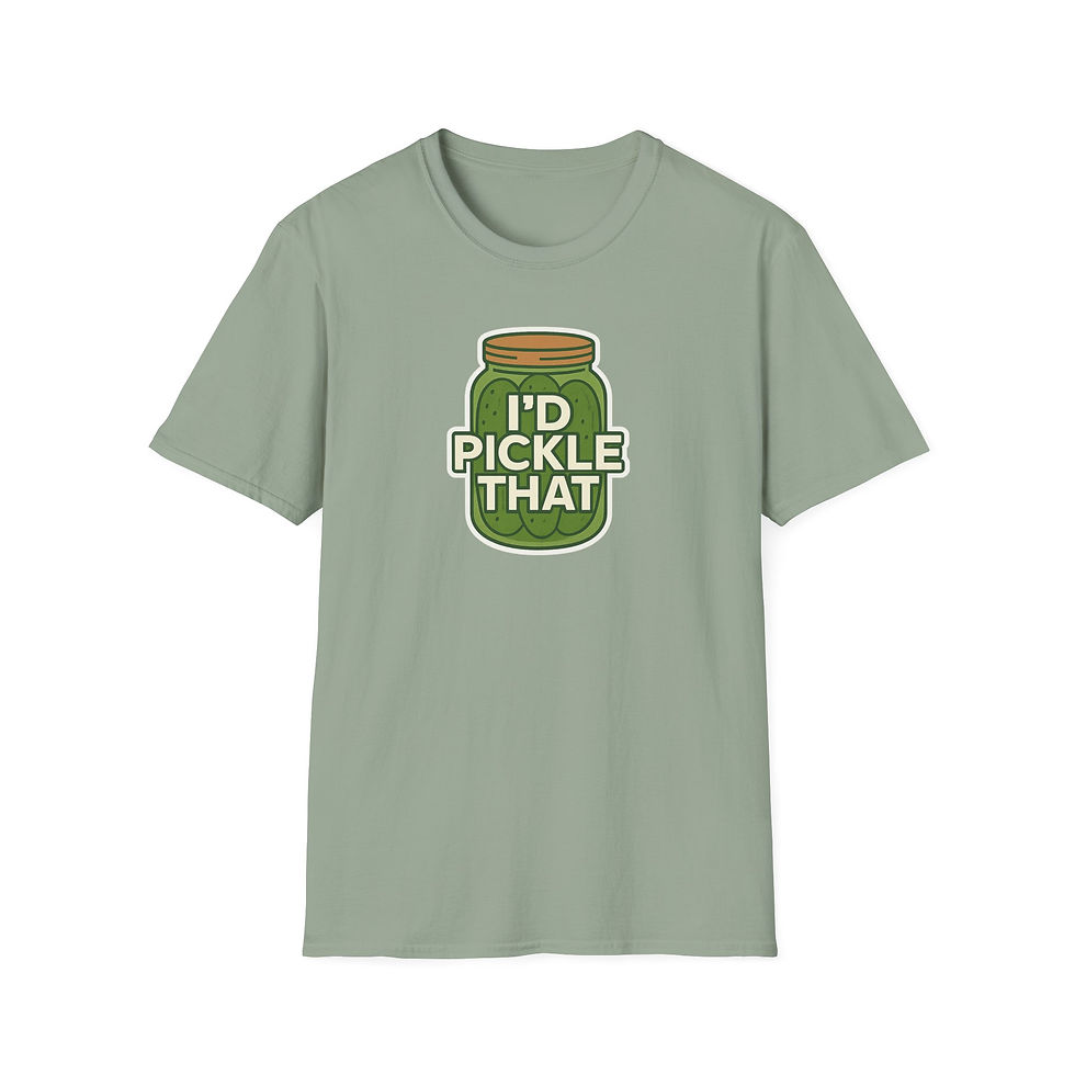 Thumbnail: Id Pickle That Shirt, Whimsical Cottagecore Pickle Jar Tee, Funny Food Pun Shirt
