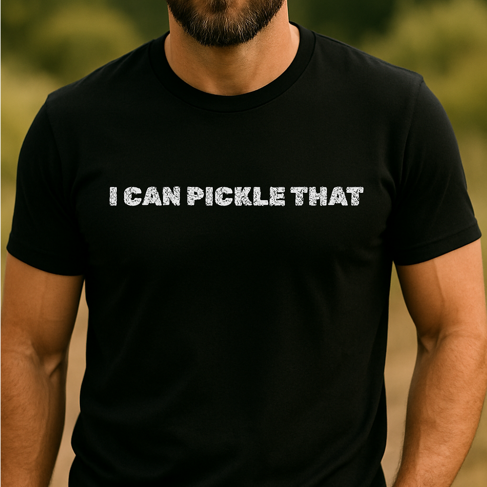 I Can Pickle That Shirt, Funny Speckled Font Homesteader Tee, Pickle Lover