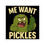 Thumbnail: Funny Pickle Monster Sticker, Me Want Pickles Cartoon Vinyl Decal