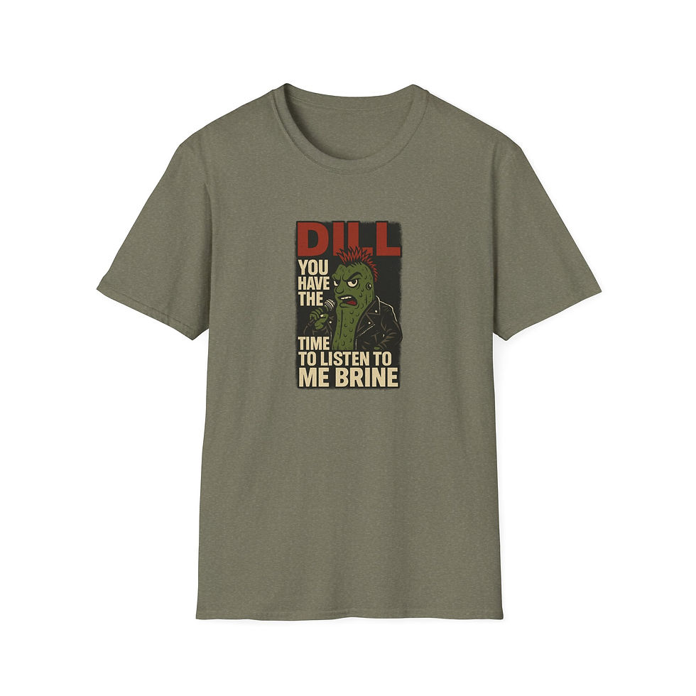 Thumbnail: Punk Pickle Shirt, Funny Dill Brine Punk Rock Graphic Tee for Green Day Fans