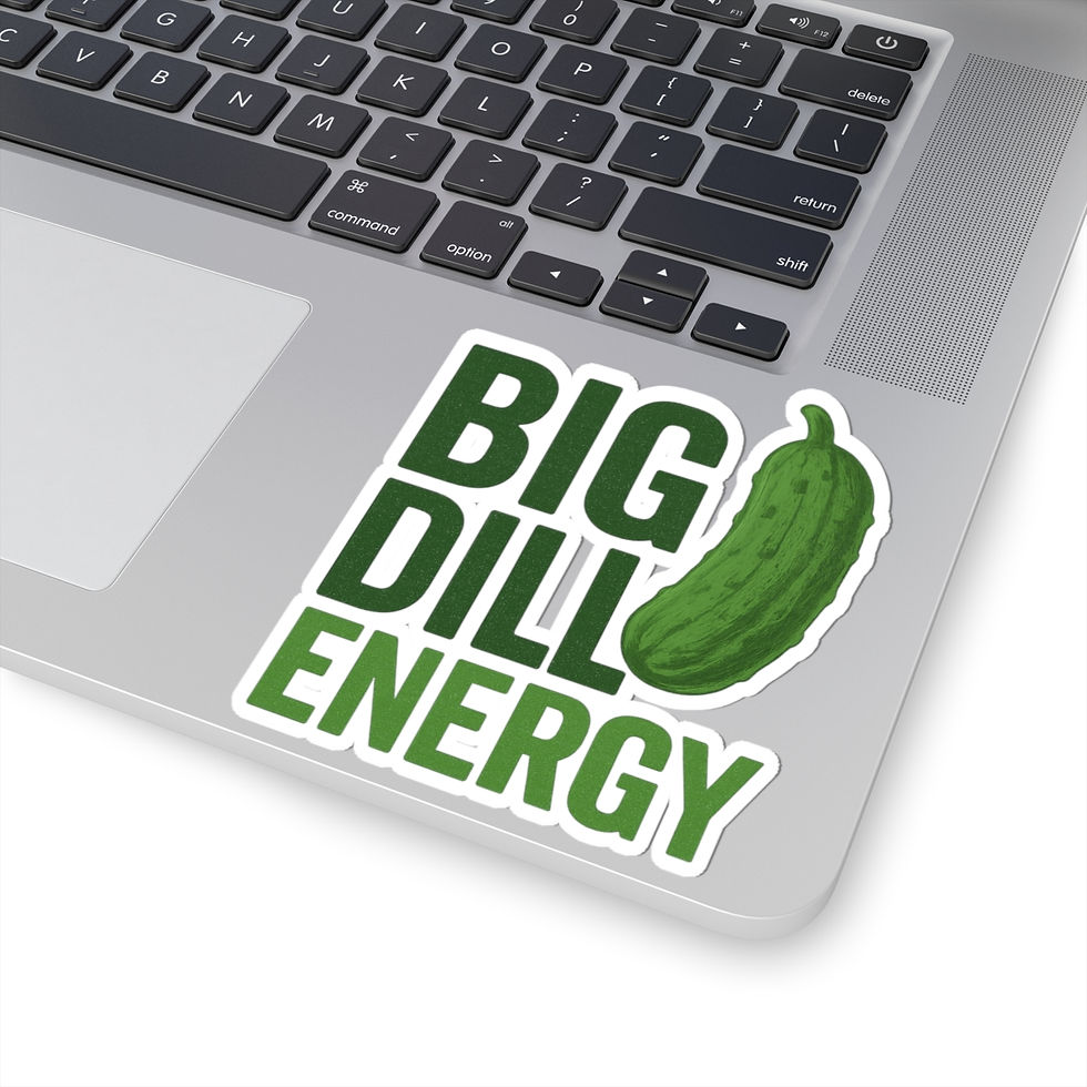 Thumbnail: Big Dill Energy Sticker | Funny Pickle Vinyl Decal | Pun Lover Gift 