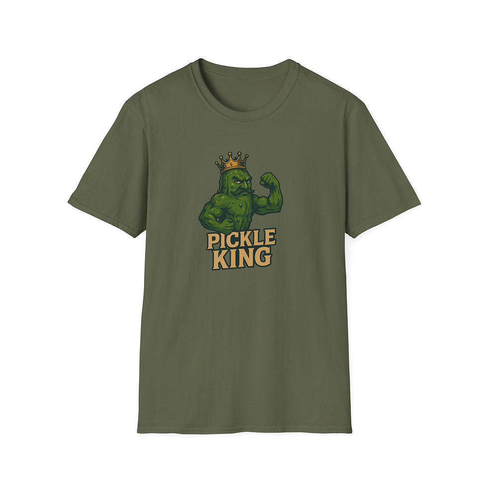 Thumbnail: Pickle King Shirt, Funny Muscle Pickle T-Shirt for Men, Pickle Lover Gift