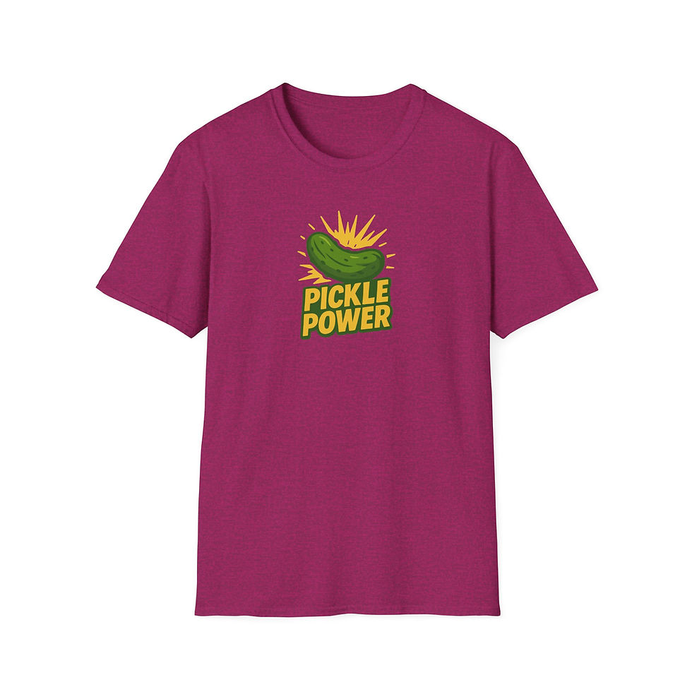 Thumbnail: Pickle Power T-Shirt, Funny Pickle Shirt for Women, Gift for Pickle Lovers