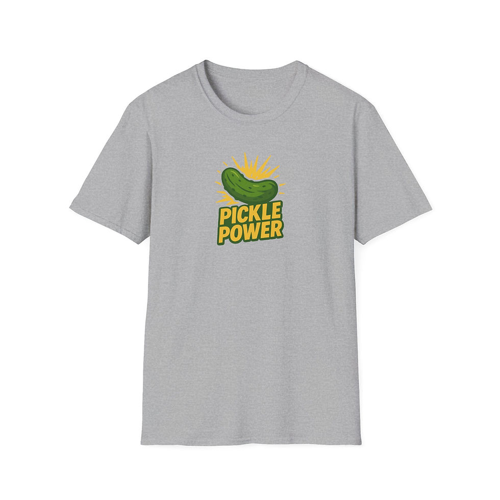 Thumbnail: Pickle Power T-Shirt, Funny Pickle Shirt for Women, Gift for Pickle Lovers