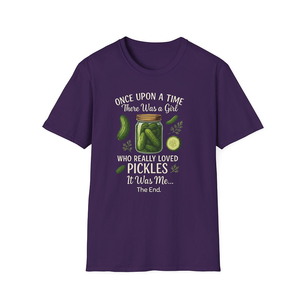Thumbnail: Funny Pickle Shirt for Women, Once Upon a Time There Was a Girl Who Loved Pickle