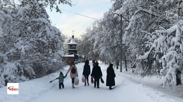 Nieve en Moscú