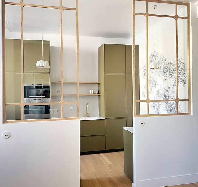 L'élégante cuisine d'une maison bordelaise